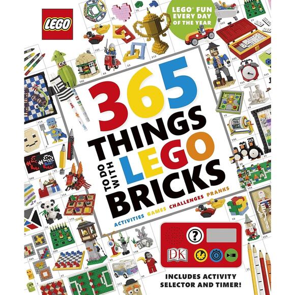 LEGO 365 Things to Do with LEGO Bricks with Timer Hardcover Book - Picture 1 of 3